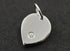 Sterling Silver Leaf With White Saphire Charm -- SS/CH8/CR28